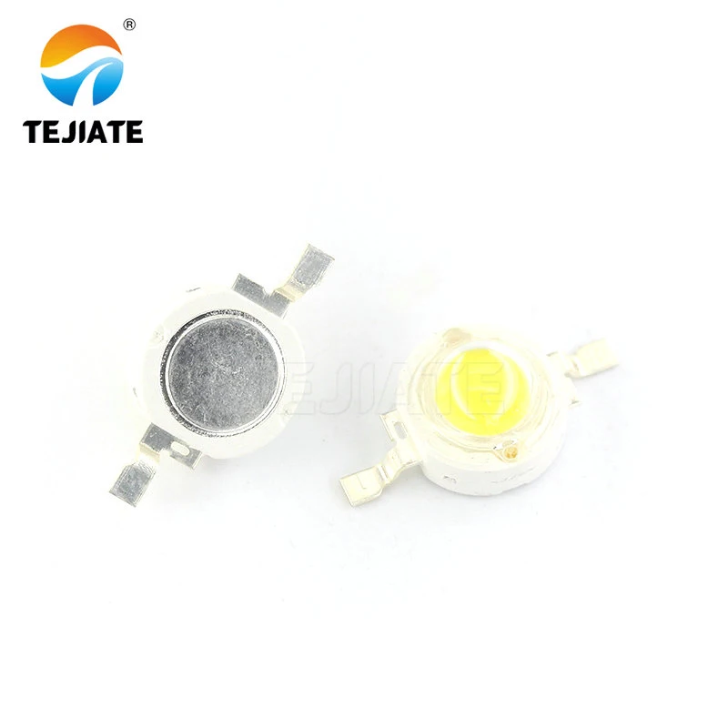 2PCS 1W3W5W small light-emitting diode LED lamp beads positive white warm lighting red yellow emerald green blue light