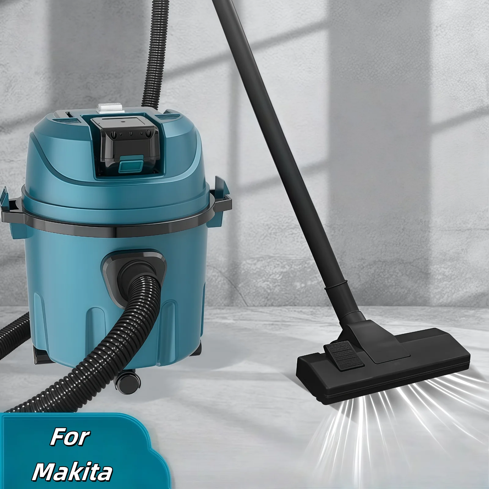 

10L Cordless Wet Dry Vacuum Cleaner For Makita 18V Battery, Barrel Dust Collector for Floor Car Pet Hair Multifunction Cleaning