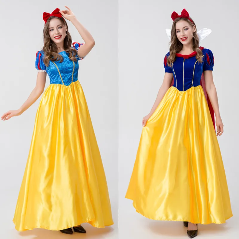 

Взрослый Хэллоуин Белоснежка Доктор Анна Эльза Костюм для выступлений Сценическая сова Женская традиционная одежда Фестиваль Пар