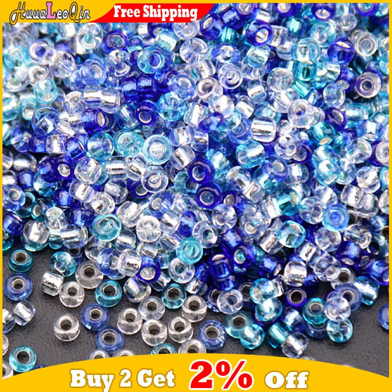 1.5mm 2mm 3mm 4mm Cezch Silver Line Glass Beads 15/0 12/0 8/0 6/0 Loose Seedbeads for Needlework Jewelry Making DIY Charm Sewing