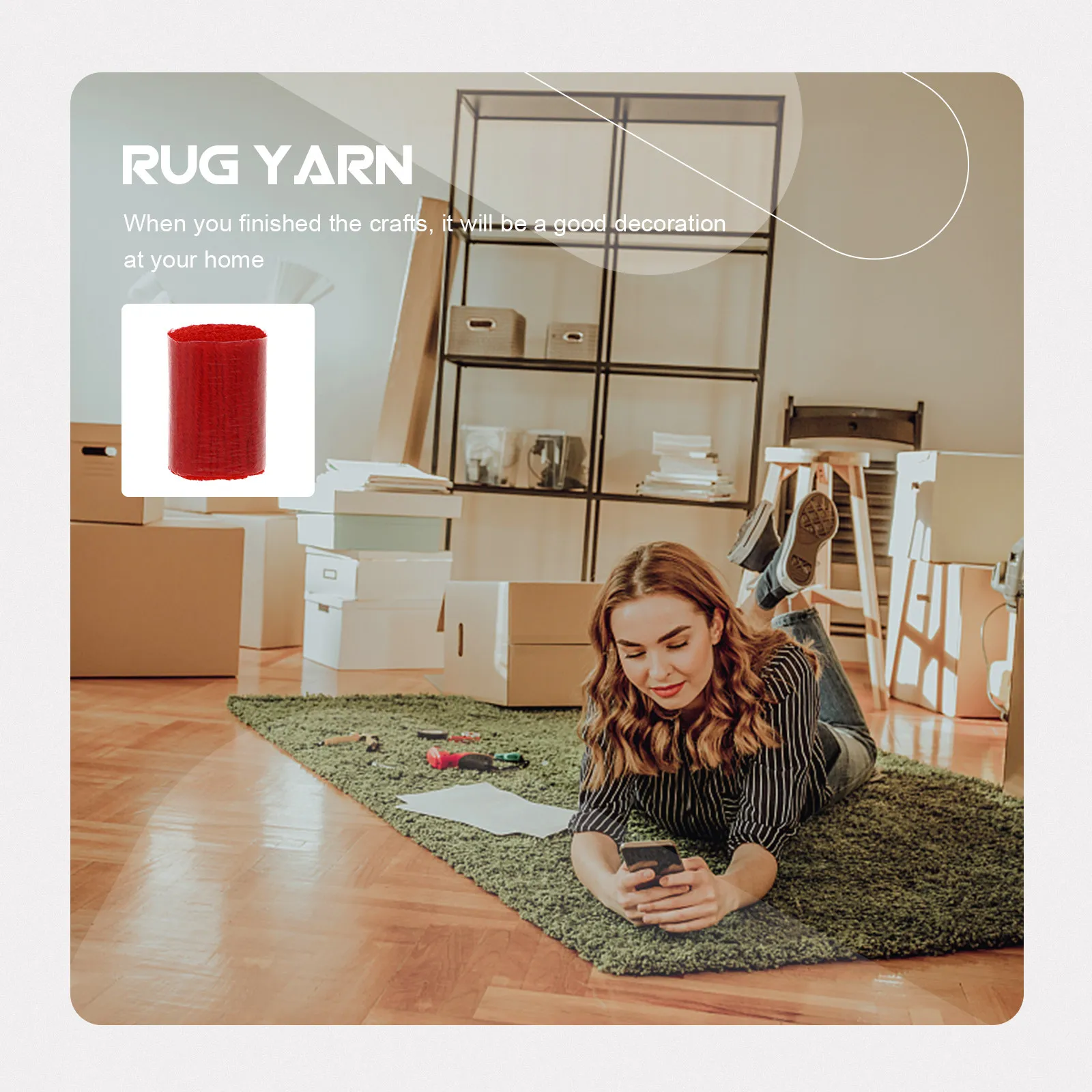 10 Rolls Latch Hook Rug Yarn Acrylic Fiber DIY Wool Knotted Rug Carpet Craft Yarn Crochet Knitting Wool Accessories