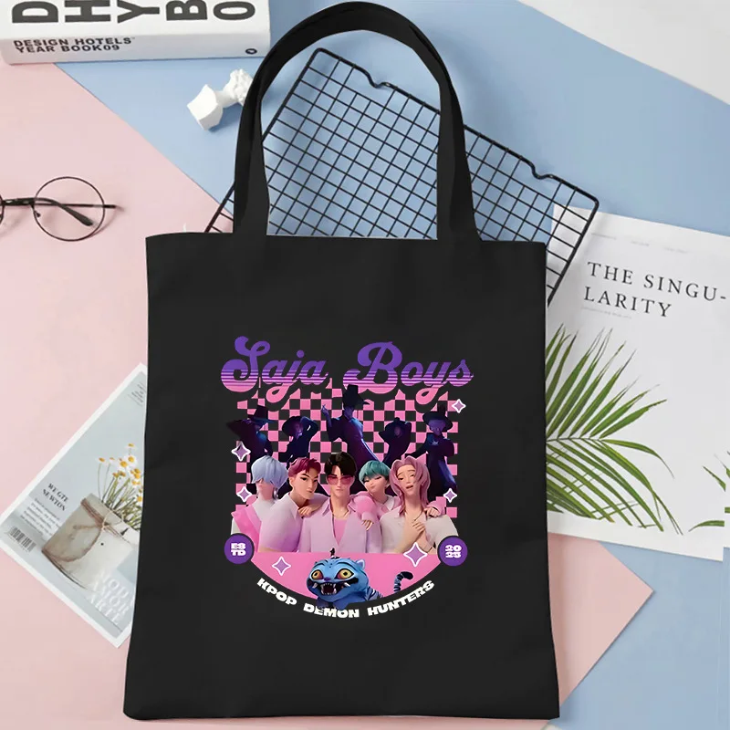 Borsa di tela stampata anime Rumi Mira Zoey Borsa cosplay Sajaboys Accessori per costumi Borsa per la spesa quotidiana di Halloween per uomo donna