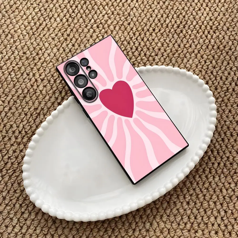 Abstract Flower Market1 Phone Case For Samsung Galaxy S26 S25 S24 S23 S22 S21 S20 Plus Ultra Note20 Soft Black