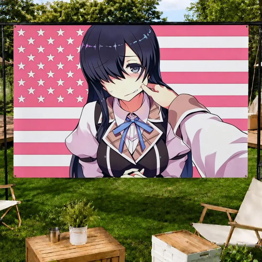 Wrong to Try to Pick Up Girls in a Dungeon Flags Fan support, home, dormitory, wall decoration, outdoor camping, gifts