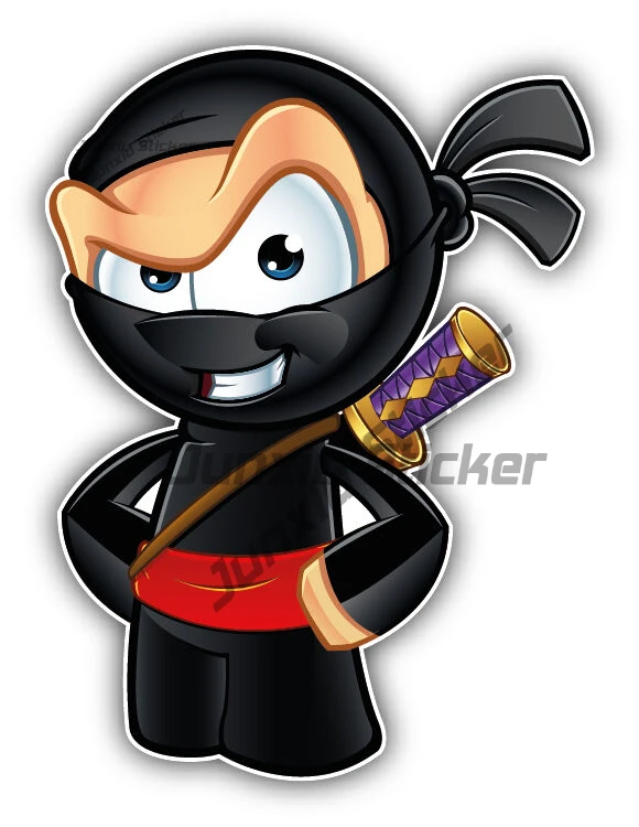 

Little Ninja Kid Sticker Car Bumper Decal Anti Scratch Exterior Decoration Scratch Cover Sticker Auto Rv Stickers P che Funny