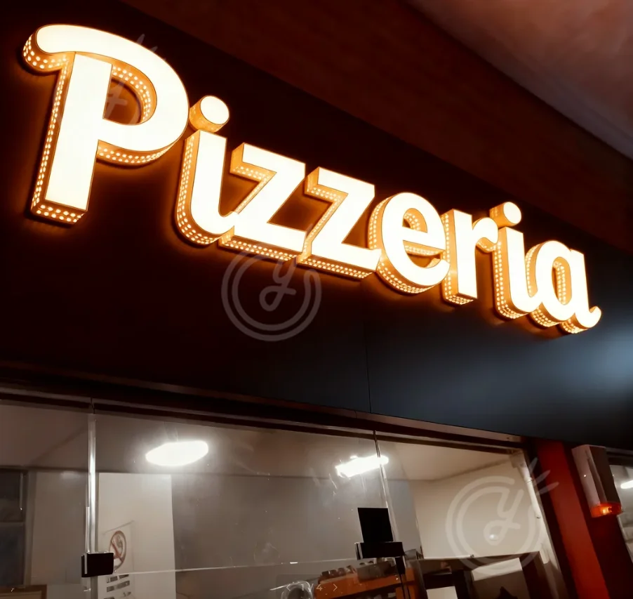 ビジネスラベルカスタムウォールレターネオンサインアクリルパーソナルデザインサインLED発光3Dレターライト英語ホームサイン