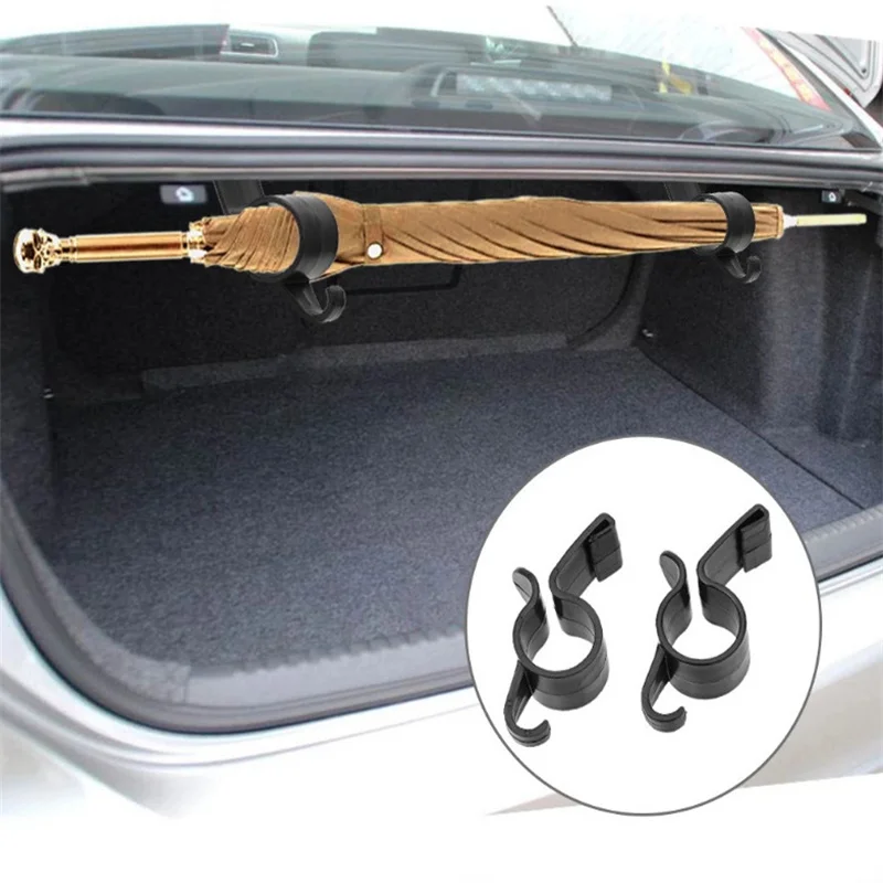 2pcs/Pack Car Trunk Hook Umbrella Hanger Plant Towel Hook car accessories interior car organizer storage trunk organizer holder