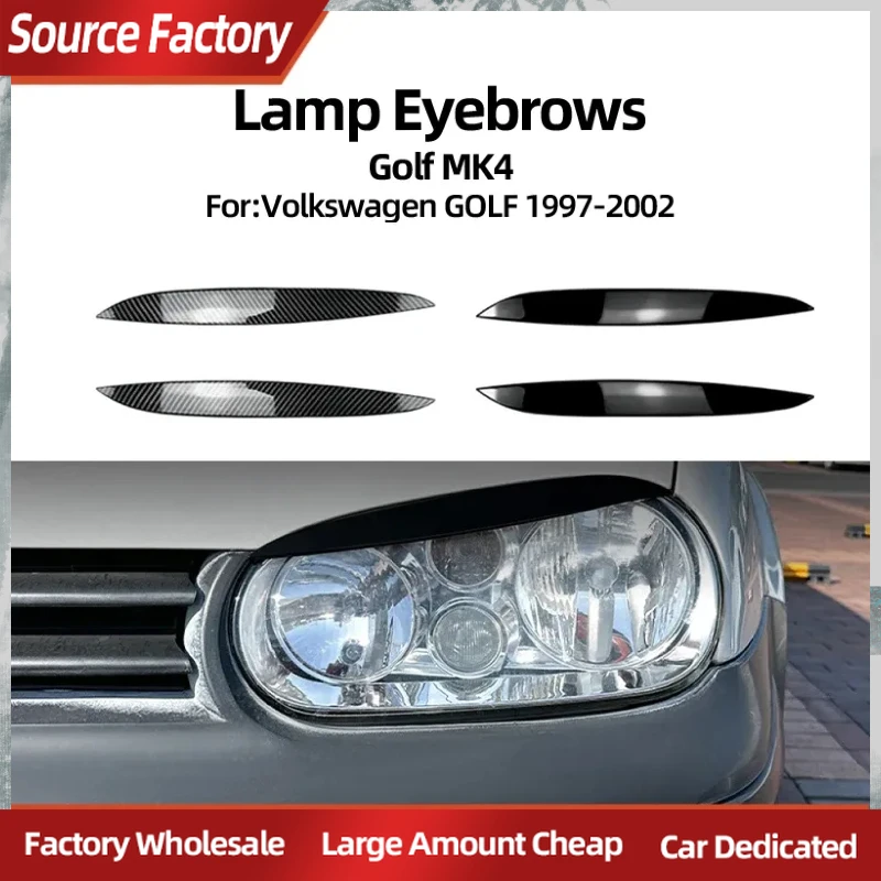 

Спойлеры с крыльями, высококачественный автомобиль для Volkswagen Golf MK4 1997-2002, передняя фара для бровей, аксессуары для внешней модификации автомобиля