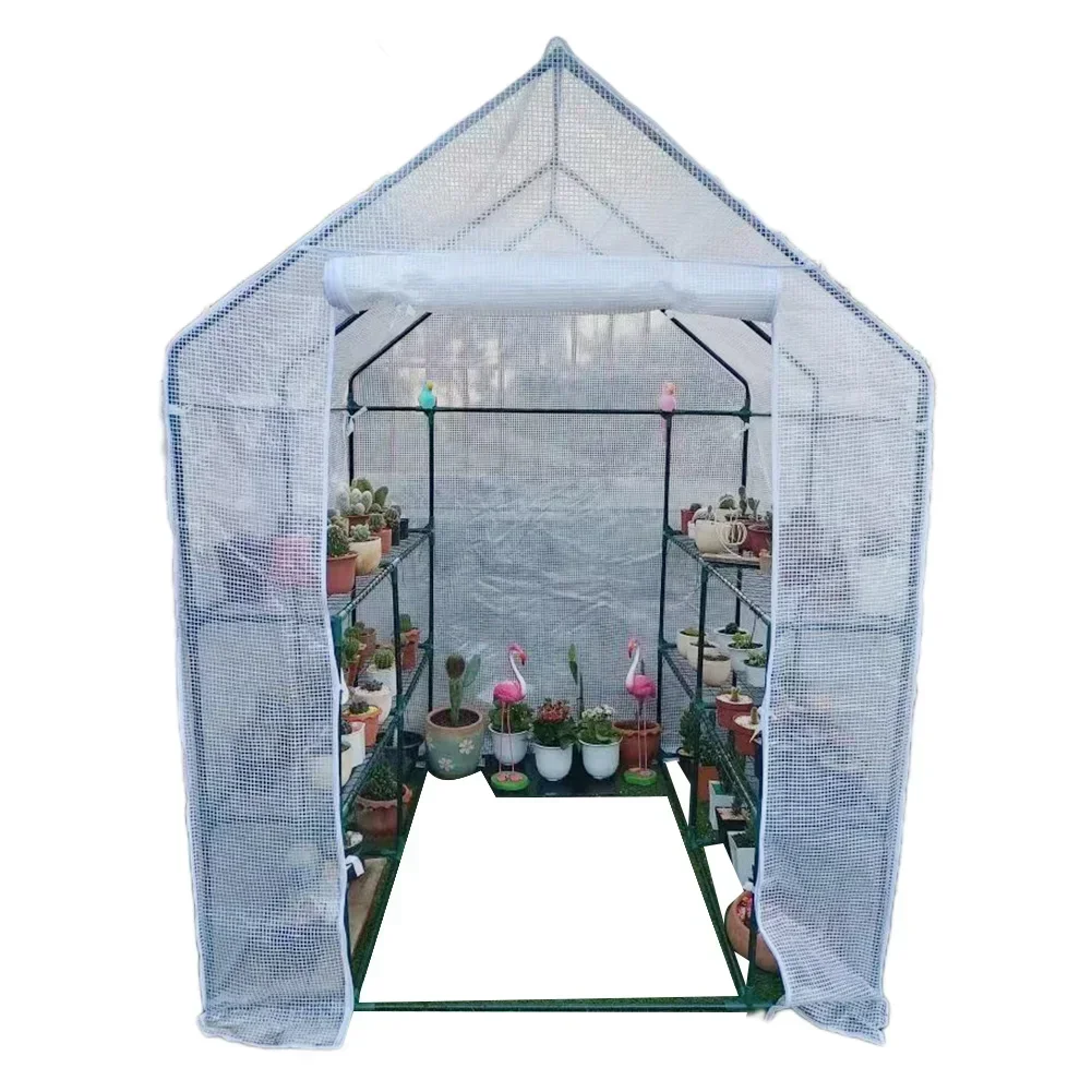 1pc Greenhouse PVC Cover For Indoor/Outdoor Green House Balcony Greenhouse PVC Cover Plant Protector Without Bracket Garden Tool