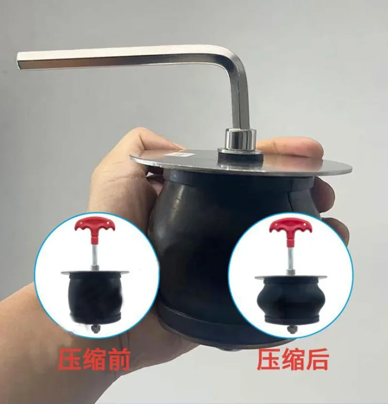 Leak Test of Pressure Tube With Rubber Expansion Plug of Automobile Radiator Squeeze Leak Detection Tool Repair Cooler