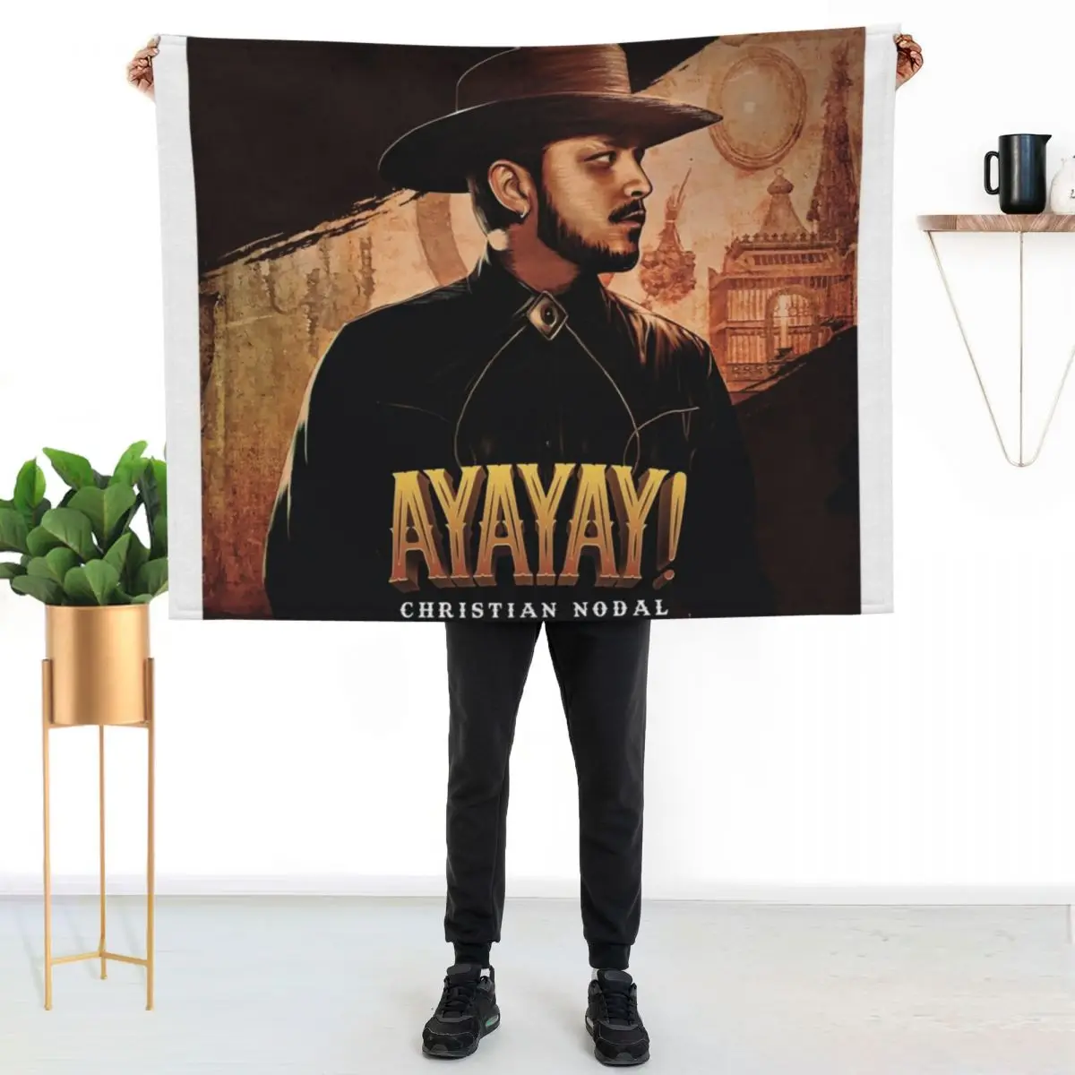 Christian Nodal Throw Blanket Blankets For Baby Bed linens Hairy Plaid on the sofa Furrys Vintage Blankets