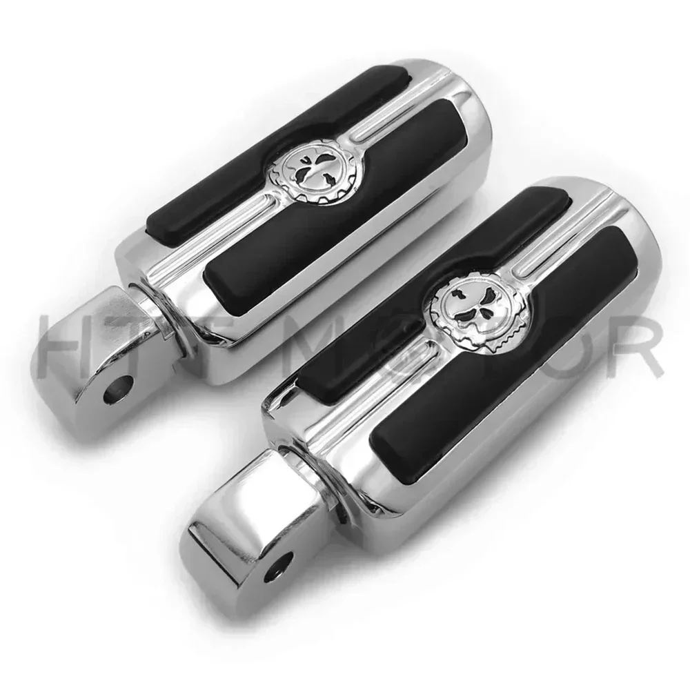 

Motorcycle Gear Skull Footpegs For passenger 2018-later Softail Fat Boy FLFB Fat Bob 2020-later LiveWire
