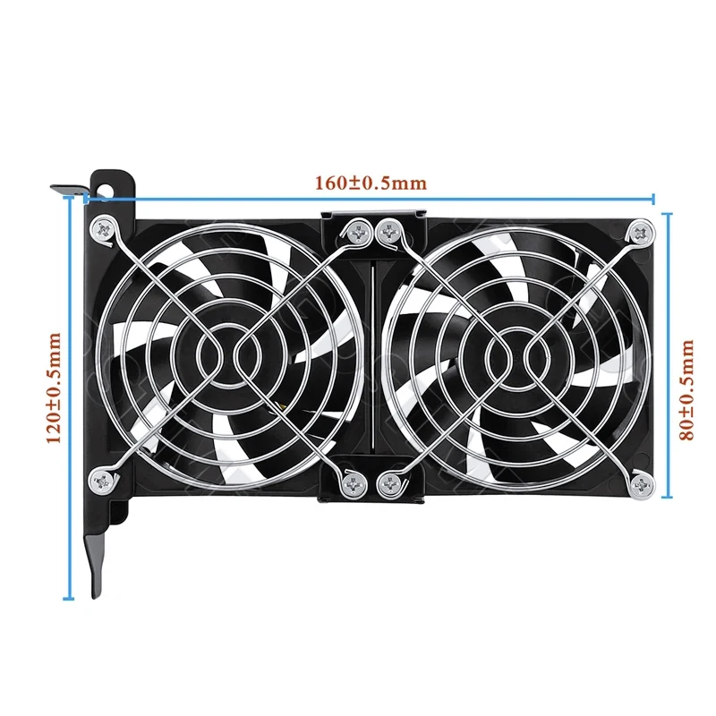 Chłodzenie Karty Graficznej Gdstime 80MM, Wentylator Karty Graficznej 8CM, Uniwersalny Wentylator Chłodzący 8025 do Obudowy Komputera, Chłodzenie CPU i VGA — zdjęcie produktu 2