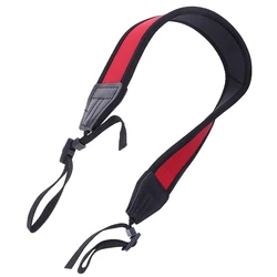 Skidproof neoprene red neck strap for dslr camera binocular nikon canon fuji