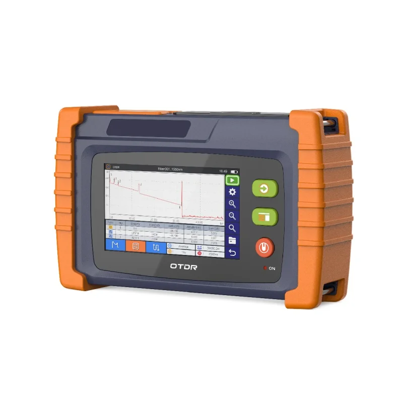 Mini OTDR 1577nm Wavelength Optical Time Domain Reflectometer Built-in VFL OPM Even Map Testing Active Fiber