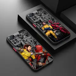 Marvel Deadpool And Wolverine Clear Matte Phone Case for Xiaomi Redmi Note 11 13 12 12S 10 9 pro Cover for Redmi 10 K40 10C 12C