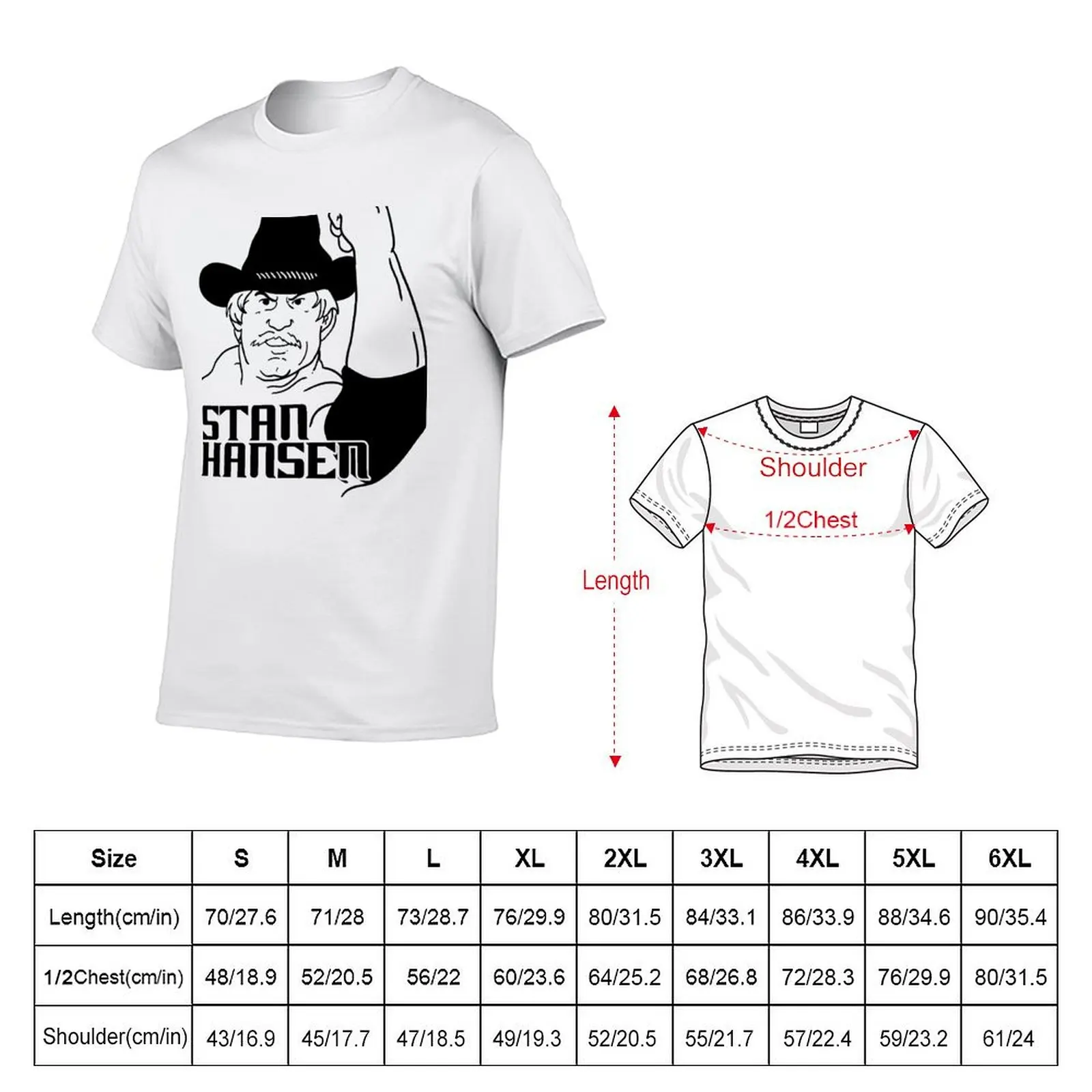 Stan Hansen - Western Lariat! T-Shirt Soft Cotton Print T-Shirt