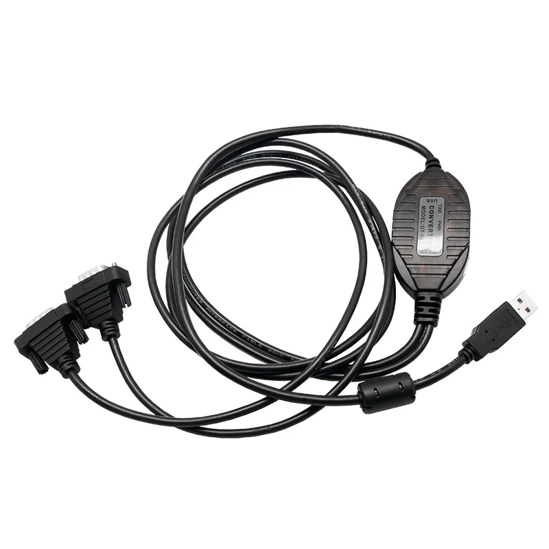 UOTEK Convertitore da USB a 2 porte RS-232 Cavo USB 2.0 di livello industriale Connettore di espansione DB9 Com Adattatore UT-8812
