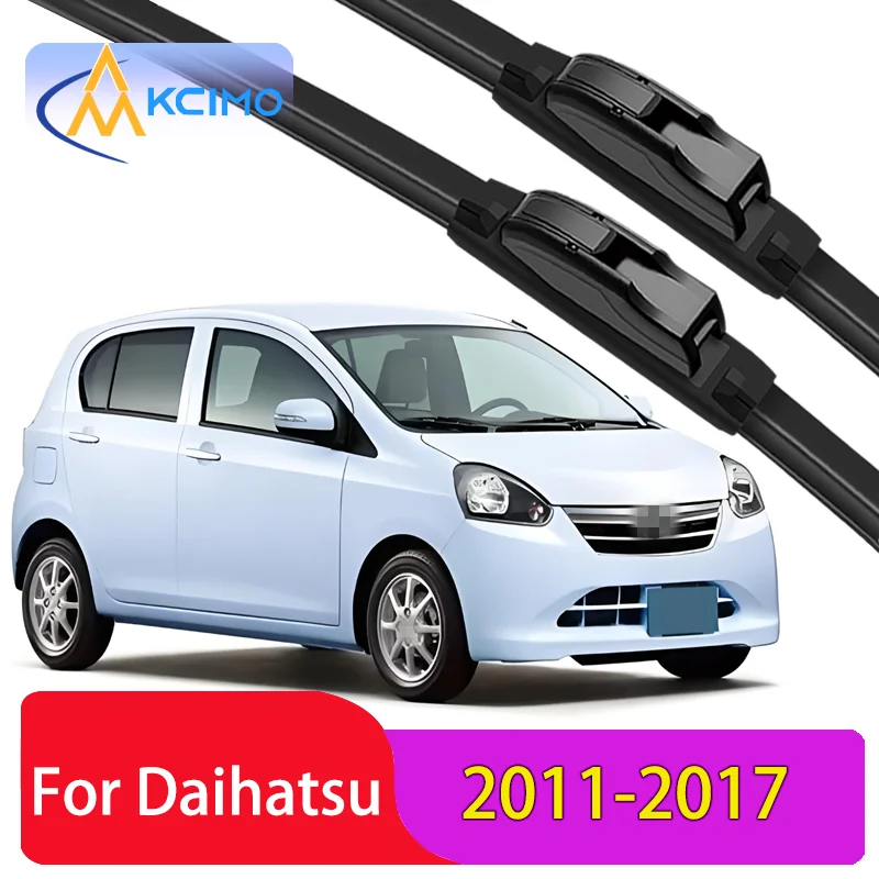 

2 шт. новые щетки стеклоочистителя для Daihatsu Mira e:S LA300 2011-2017, аксессуары для передних лобовых стекол, автомобильные щетки дворников 2017 2016 2015 2014