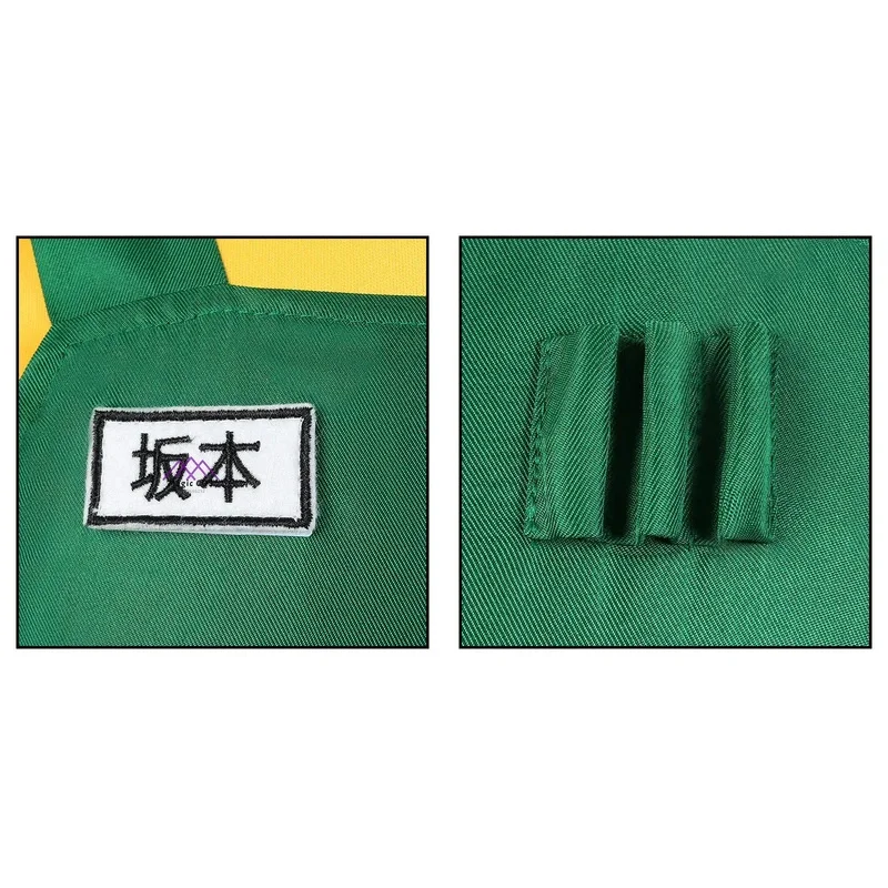 อะนิเมะใหม่ SAKAMOTO DAYS ‌   Taro Sakamoto คอสเพลย์เครื่องแต่งกายสําหรับชายเสื้อผ้าแว่นตาสีเขียวผ้ากันเปื้อนฮาโลวีนชุดเล่นบทบาท Comic-Con