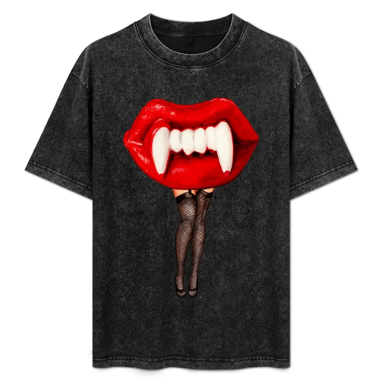 

Vampire Wax Lips Pin-Up T-Shirt Lightweight Running Sports T-Shirt