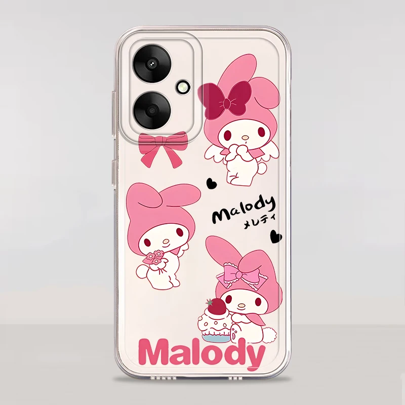 Casing Ponsel untuk Xiaomi Mi 11T Pro 11 Lite Clear Cover Sanrio Kuromi