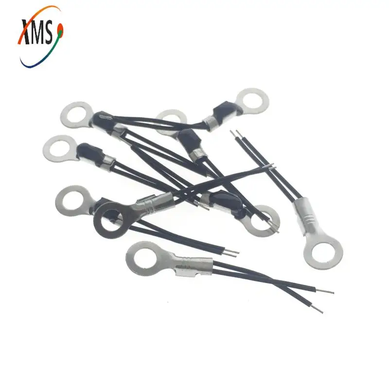 10pcs NTC Thermistor Surface Mount Aperture 4.2mm Temperature Sensor Probe Fixed Head 10K 50K 100K  Long 2cm Tin