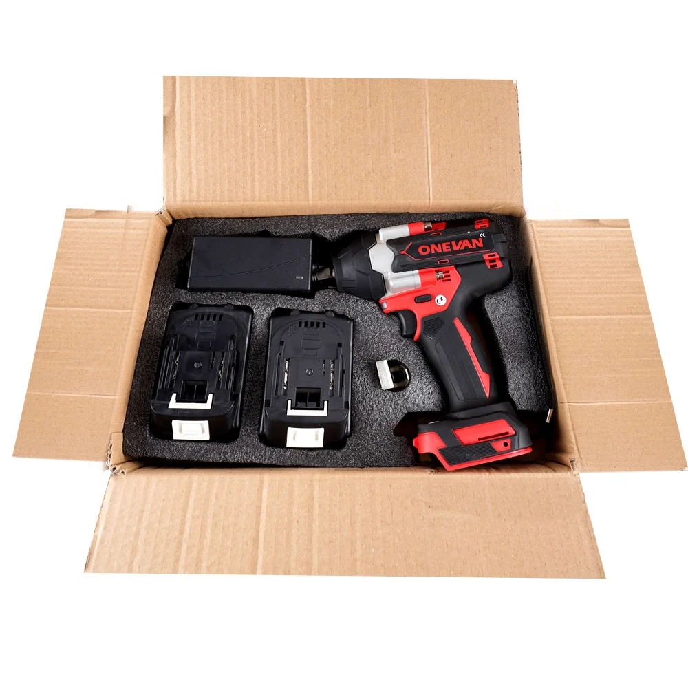 

1800N.M 1500W Torque Brushless Electric Impact Wrench 3 Gear Adjustment Trucks 1/2 inch