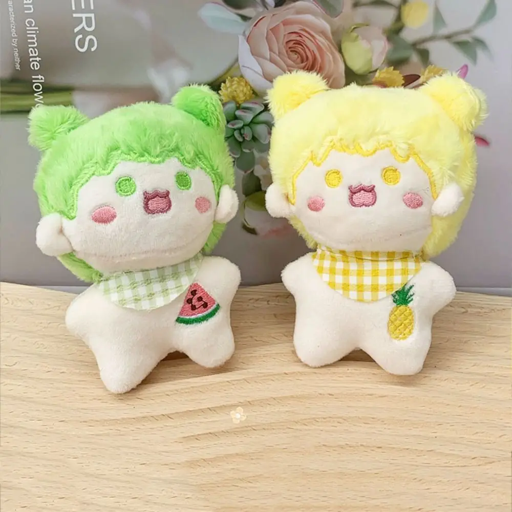 Plush Keyring Star Dolls Cotton Doll Pendant Mini Stuffed Idol Doll Plush Keychain Soft Cute Cotton Doll Keychain Toy Doll