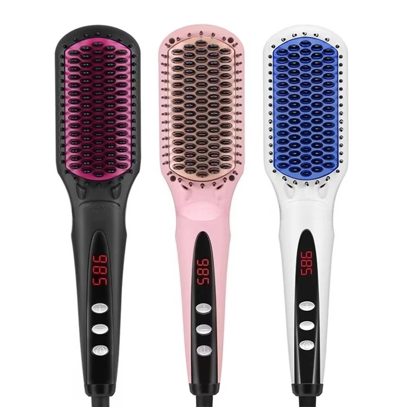 

The hair comb is wet and dry, and it will not hurt the hair. The new massage electric hair salon European plug.