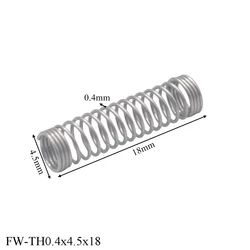20pcs/Lot 0.4mm Stainless Steel Ballpoint Pen Micro Small Compression Spring OD 4mm/5mm