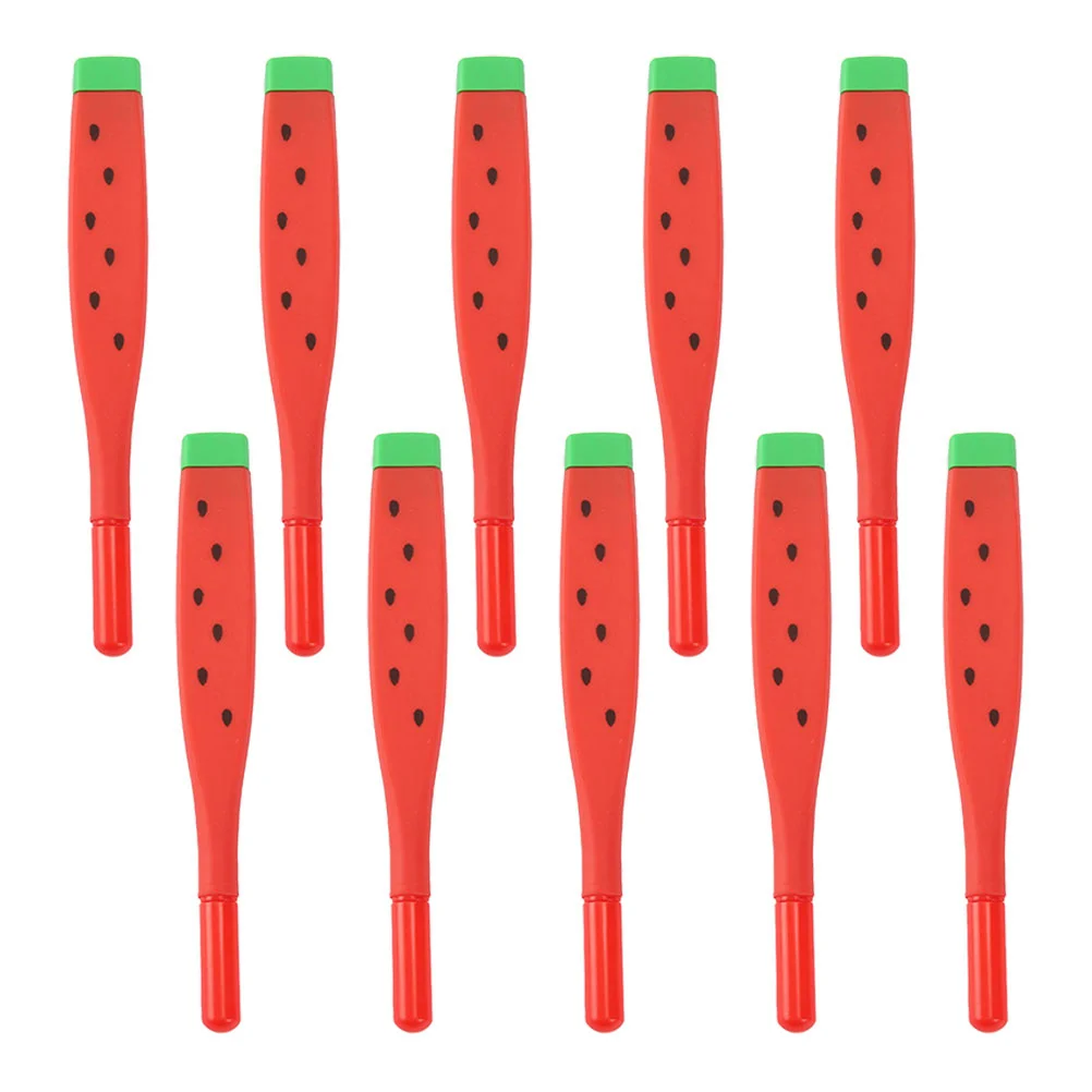 

12pcs Watermelon Gel Pens Smooth Writing Comfortable Grip For School Office Home Use Students Teachers Cartoon Stationery Gift