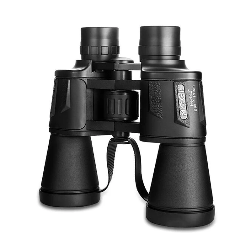 Moge 20X50mm Blade Leather Binoculars High-power HD Low-light Night Vision Non-infrared Outdoor Concert BAK4 FMC Telescope