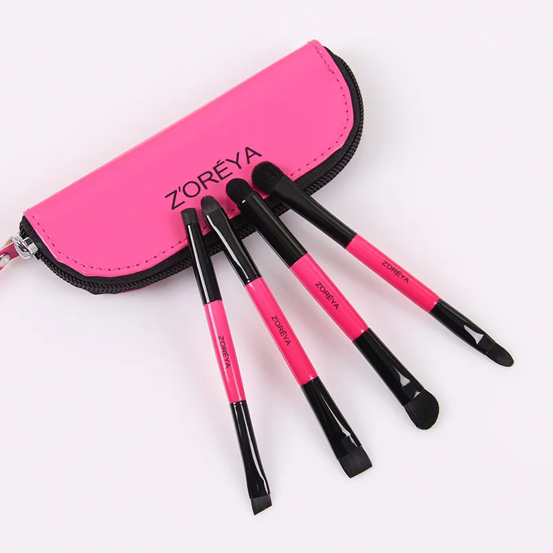 

ZOREYA Set Brush, Colorful And Vibrant Seven Color, 4-Piece Makeup Brush Gift