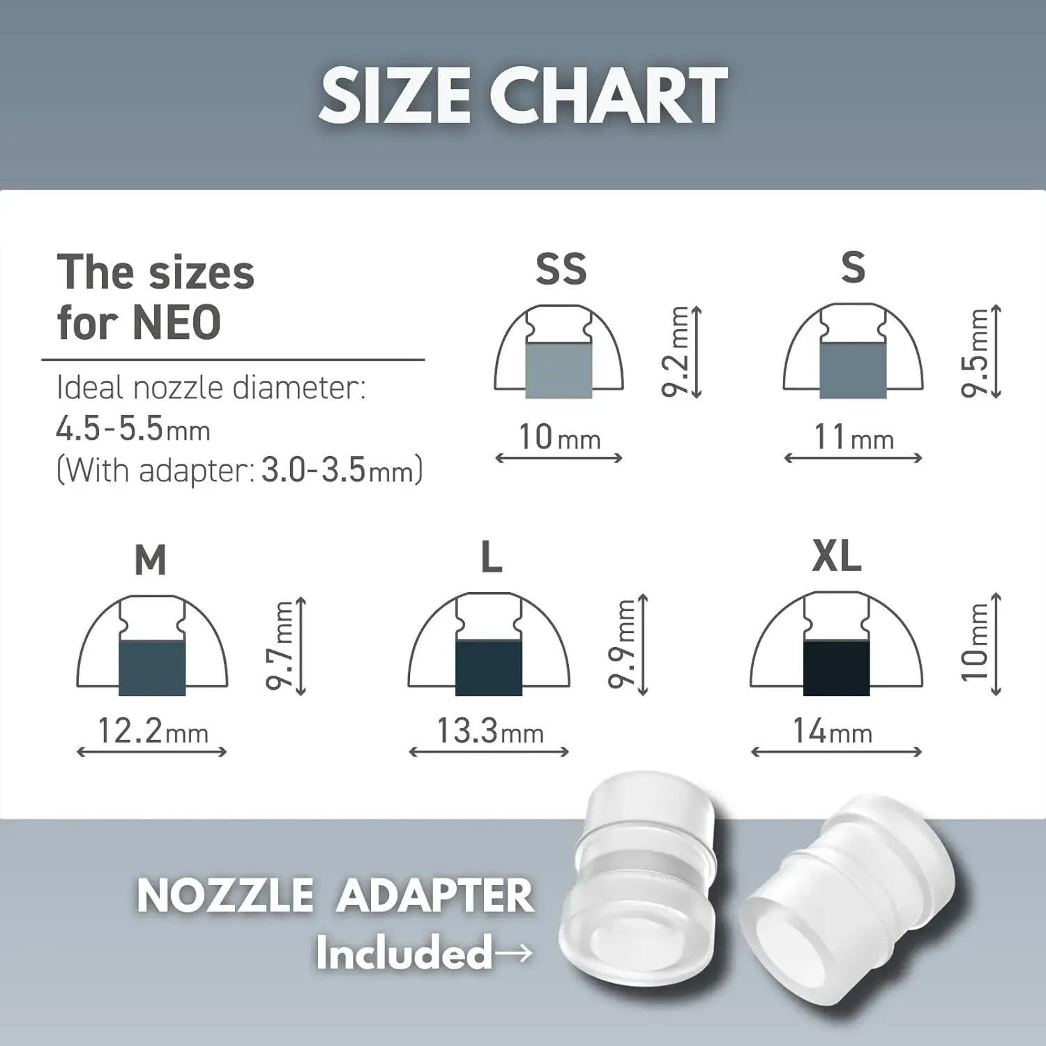 SpinFit NEO for IEM Silicone Patented Eartips Successor of CP100