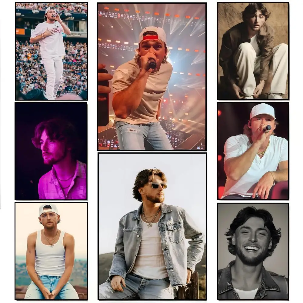 Póster de cantante de música country Bailey Zimmerman, pegatina de pared impermeable HD, decoración para sala de estar, regalo