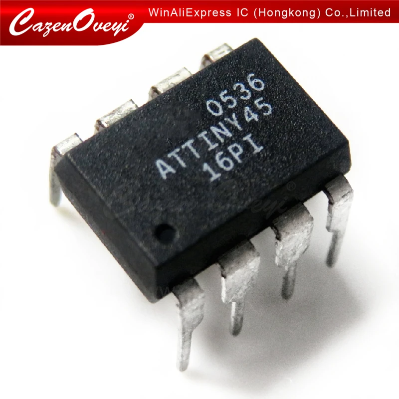 

5pcs/lot ATTINY45-20PU ATTINY45-16PI ATTINY45 DIP-8 In Stock