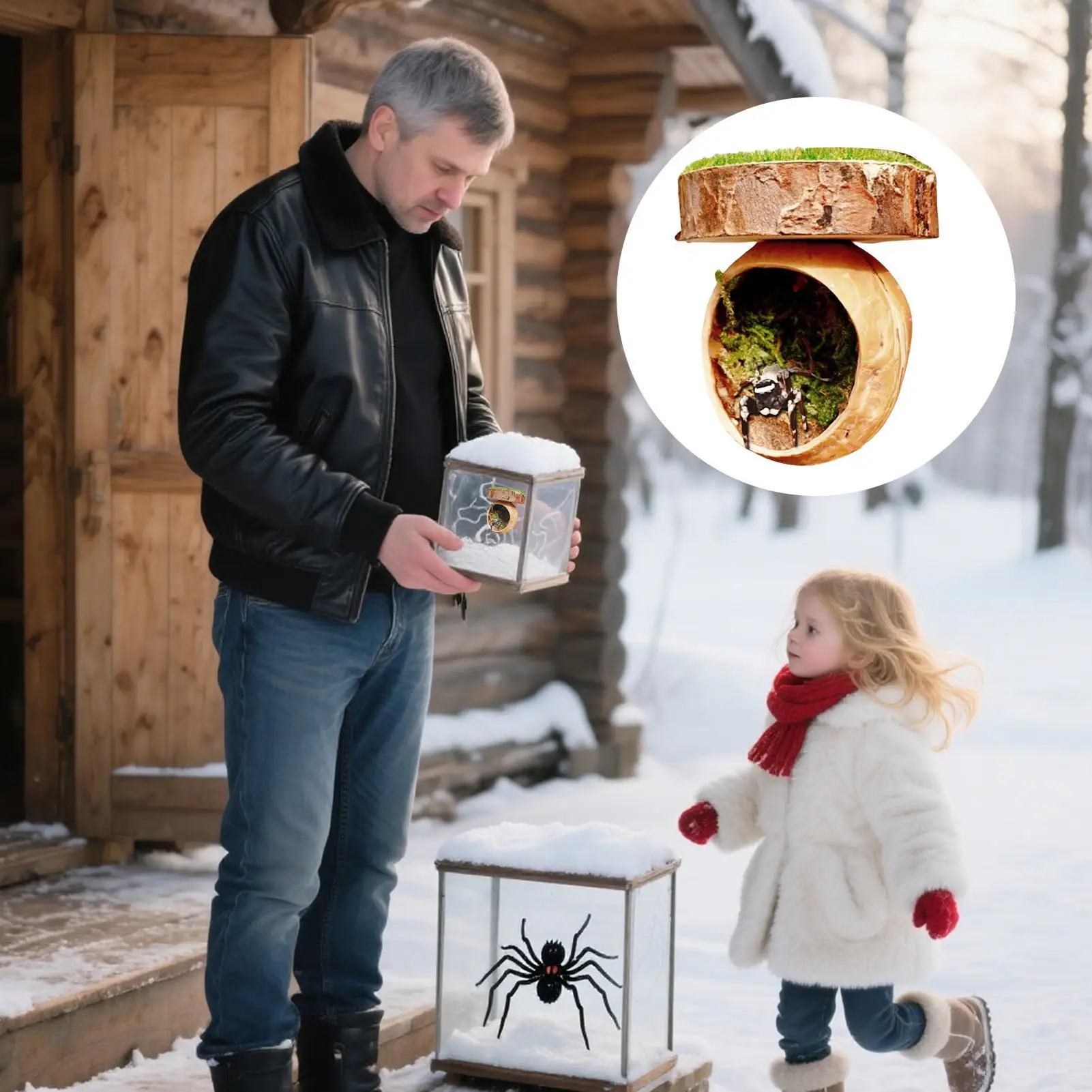 

Прыгающий паук, скрытый прыгающий паук, аксессуары для корпуса, аксессуары ручной работы для рептилий-амфии, магнитные аксессуары для дома Тарантул