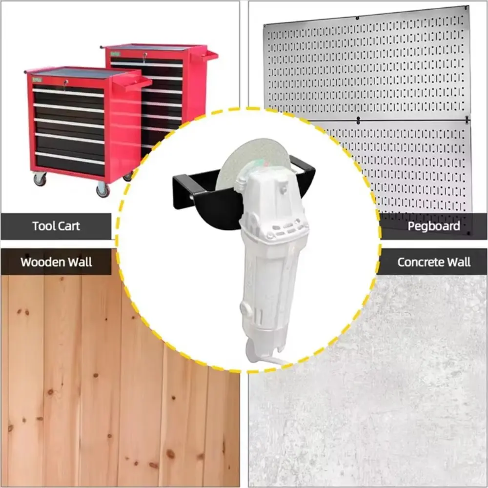 Universal Angle Grinder Stand Heavy Duty Adjustable Angle Grinder Holder Wall Mounted DIY Polisher Storage Rack