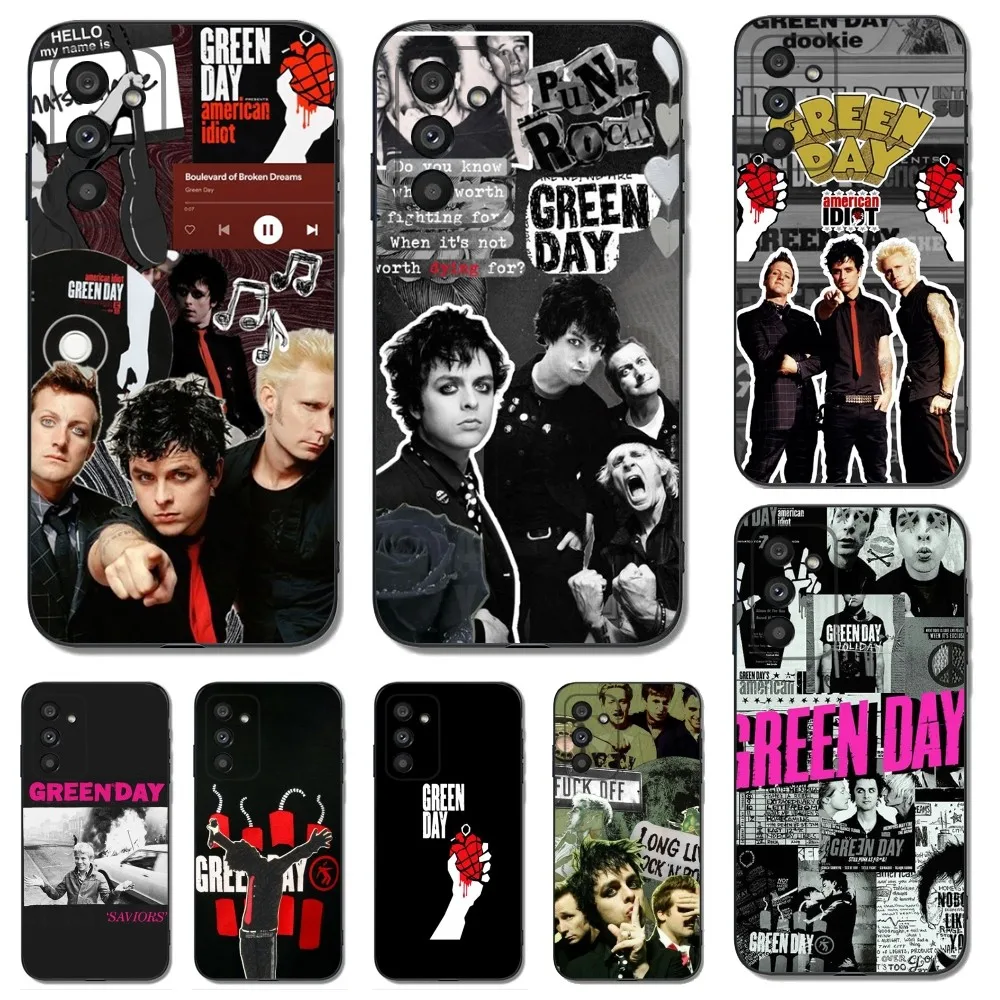 Band G-Green Day Phone Case For Samsung Galaxy A13,A21s,A22,A31,A32,A52,A53,A71,A80,A91 Soft Black Cover