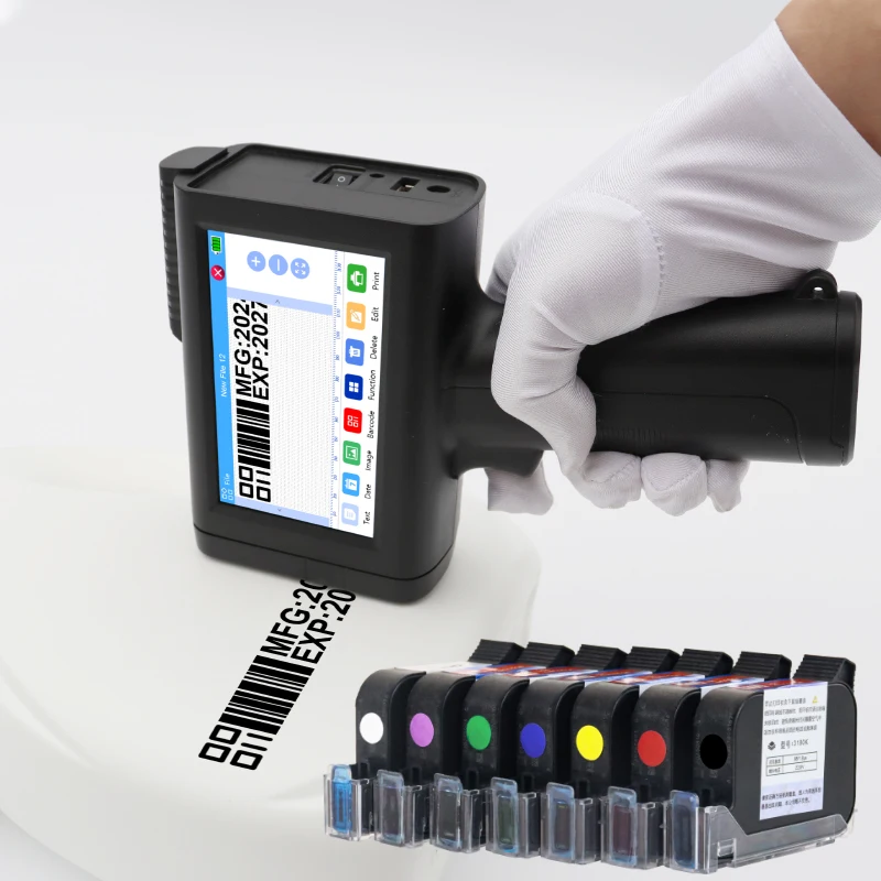 Brand Demin M20 Auto Hand Inkjet Printer Small Batch Number Bag Production Date Bottle Printer T-Shirt Printer Printing Machine