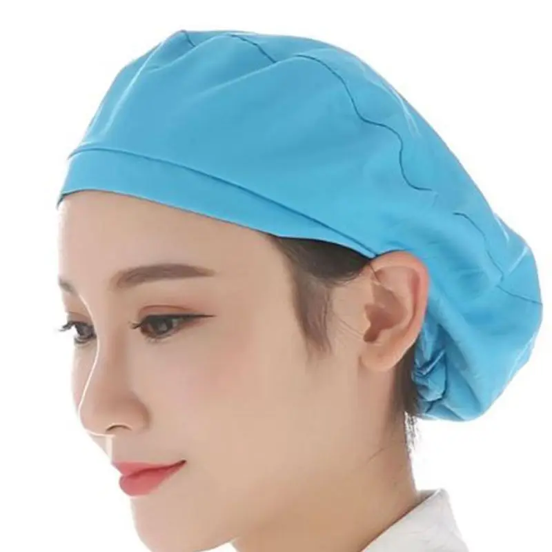 Bouffant Dịch Vụ Thực Phẩm Chống Bụi Tóc Đầu Dành Cho Bao Da Màu Đầu Bếp Mũ Cho Nhà Máy Sản Xuất Bếp Xưởng Kho Công Việc