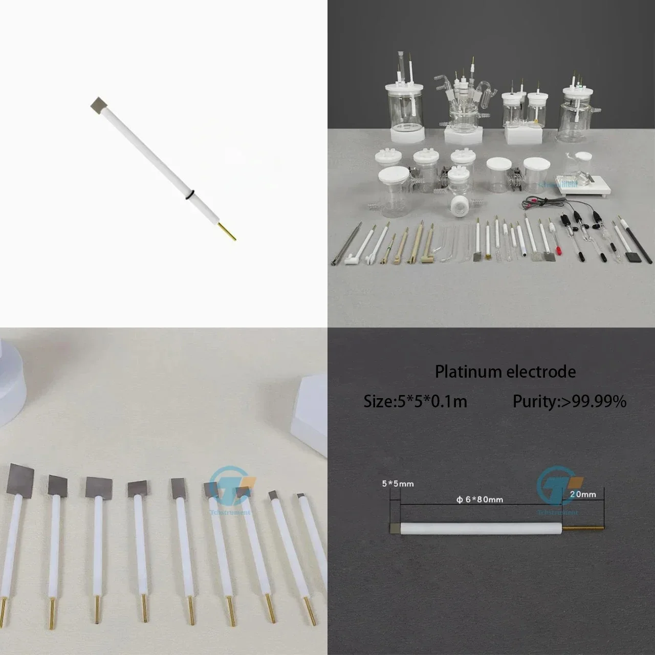 Electrochemical Platinum Sheet Electrodes Reader