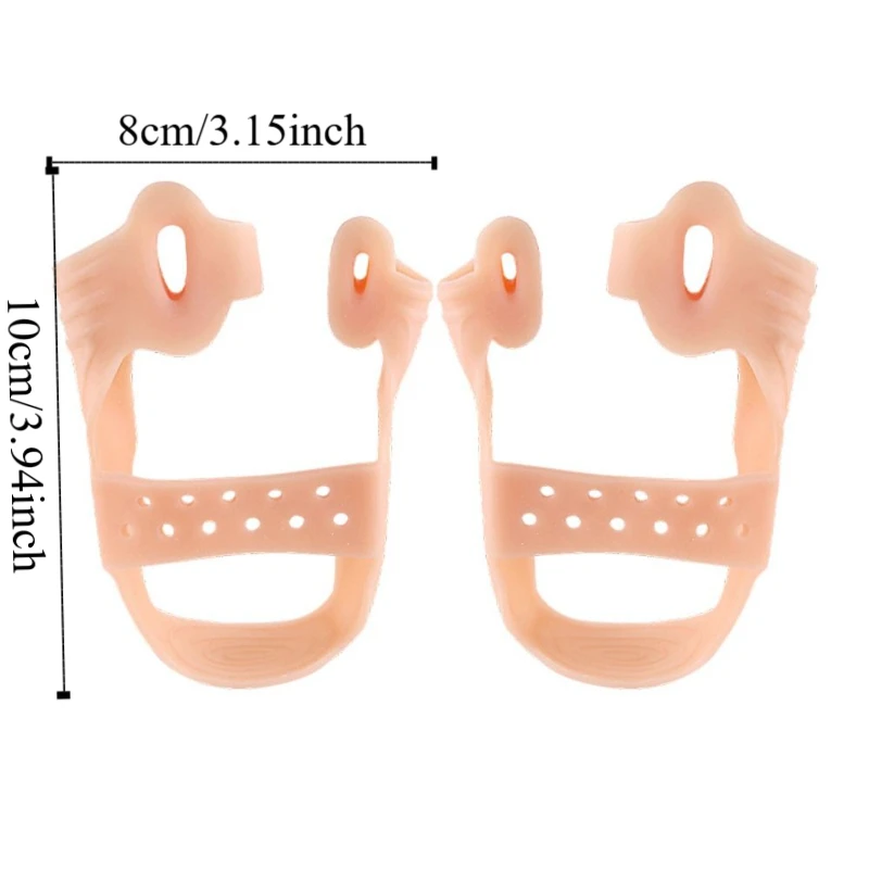 แถบยืดหยุ่นดึงนิ้วเท้า Valgus Corrector ลดความดันออกกําลังกายสายรัด Toe Straightener Pads Thumb Adjuster Bunion Protector
