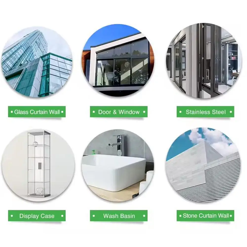 1 قطعة 9900 هيكل لاصق من السيليكون مقاوم للماء مانع التسرب نافذة الباب حافة ختم الزجاج لاصق مانعة لتسرب الماء التجفيف السريع 2025 جديد #6