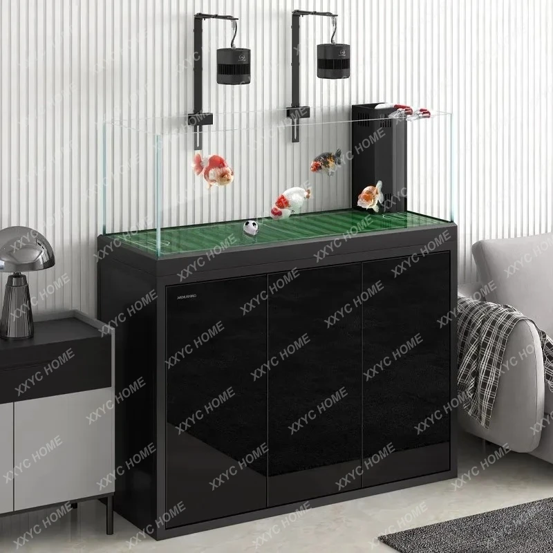Ecological fish tank bottom filter living room landscaping ultra-white glass  aquatic plant tank aquarium new model