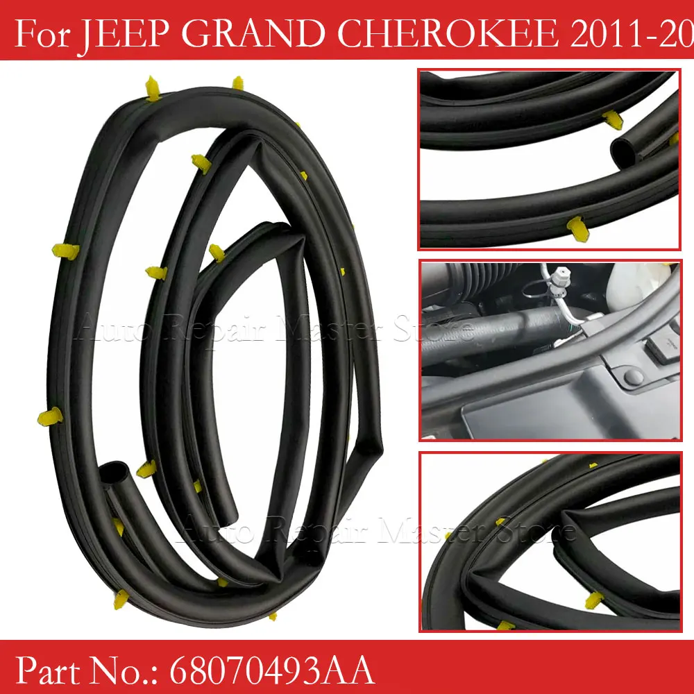 Front Bumper Parts Hood Seal 68070493AA Auto Parts For Cherokee For Durango 2011-2020 For Jeep Grand