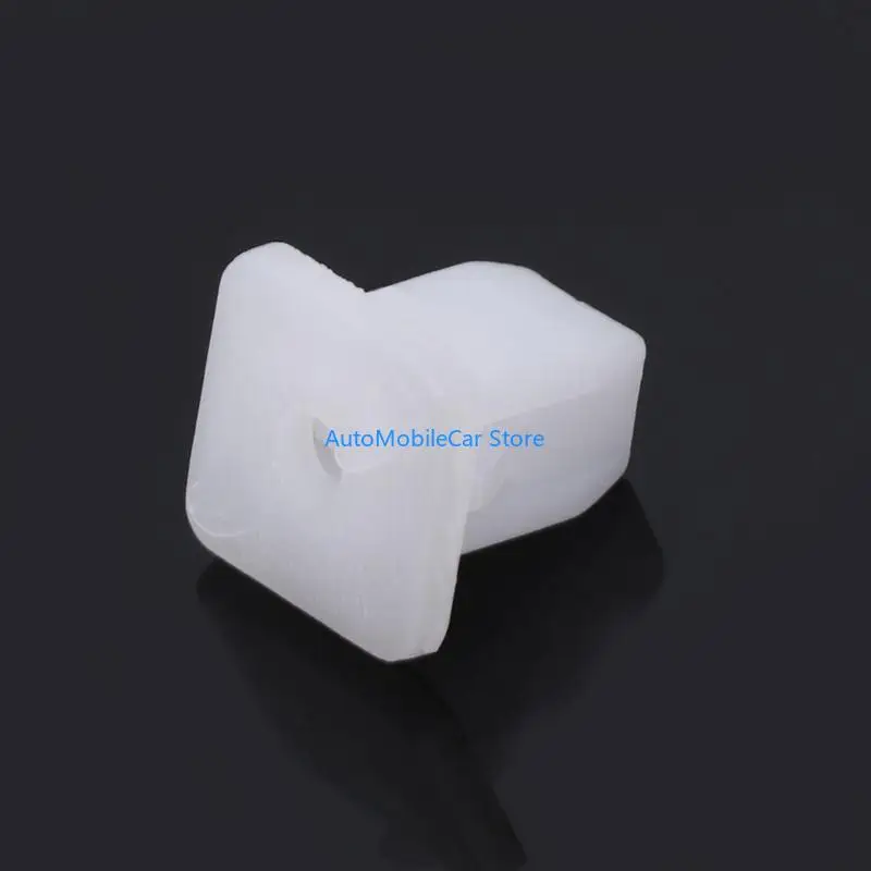 G8TE 50 Pcs White Square Car Body Plastic Push Pin Rivet Fasteners Trim Moulding Clip
