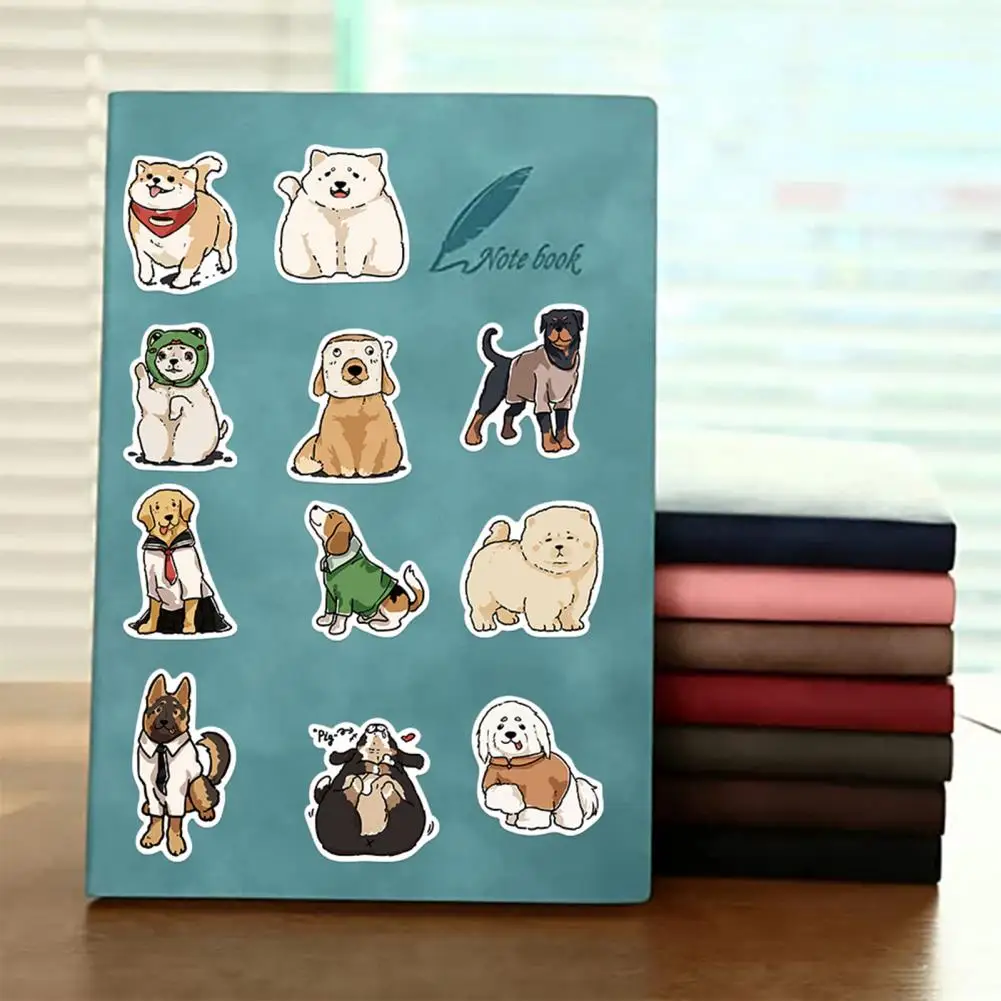 Pegatinas impermeables de dibujos animados para niños y adolescentes, calcomanías de perro, Ideal para estuche de lápices, monopatín, botella de agua, divertidas