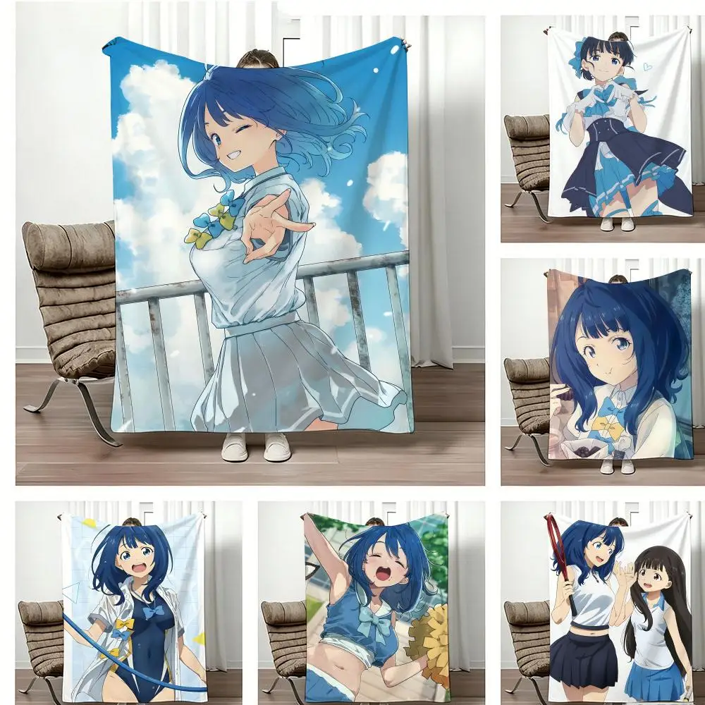 Anime T-Too Many L-Losing H-Heroines Throw Lightweight  Flannel Blanket Soft Skin-friendly for Summer Cooling